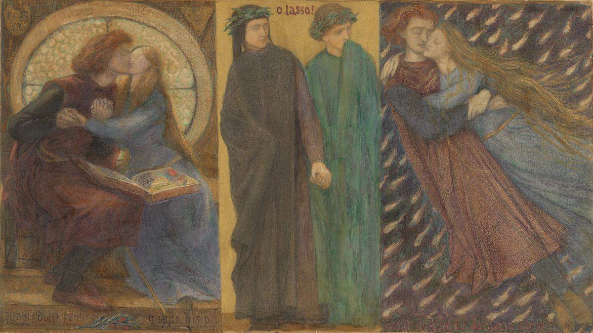 Dante Gabriel Rossetti, Paolo and Francesca da Rimini 1855. Tate